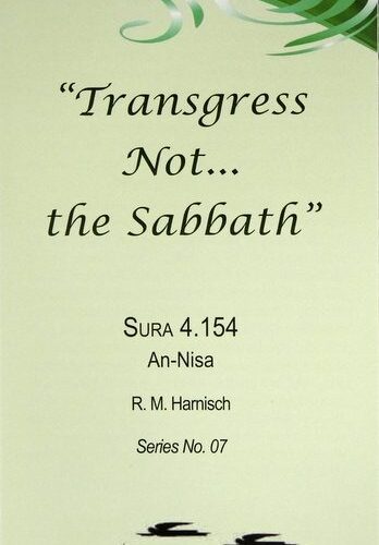 Transgress Not the Sabbath
