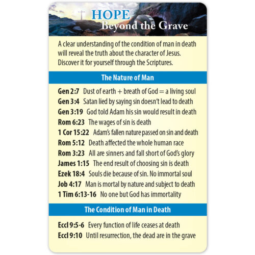 Hope Beyond the Grave Bible Reference Card