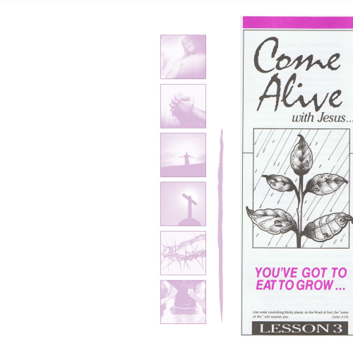 "Come Alive" study lesson #3 + book Jesus 101: John”