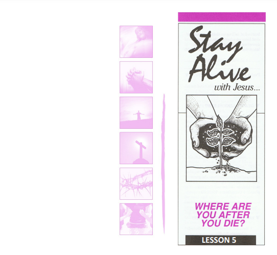 "Stay Alive with Jesus” study guide #5 & The Desire of Ages